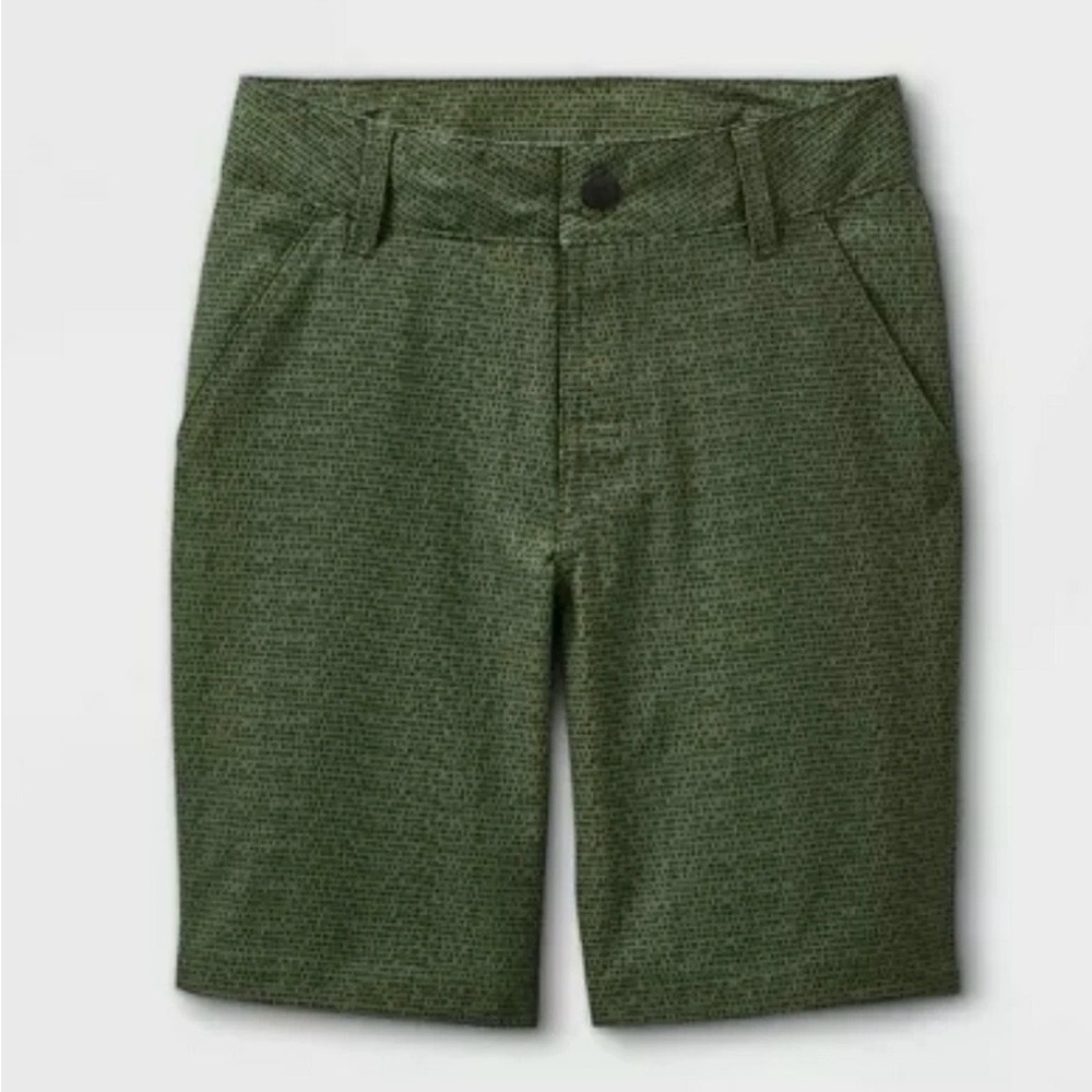 art class Patterned Olive Green Boys' Shorts